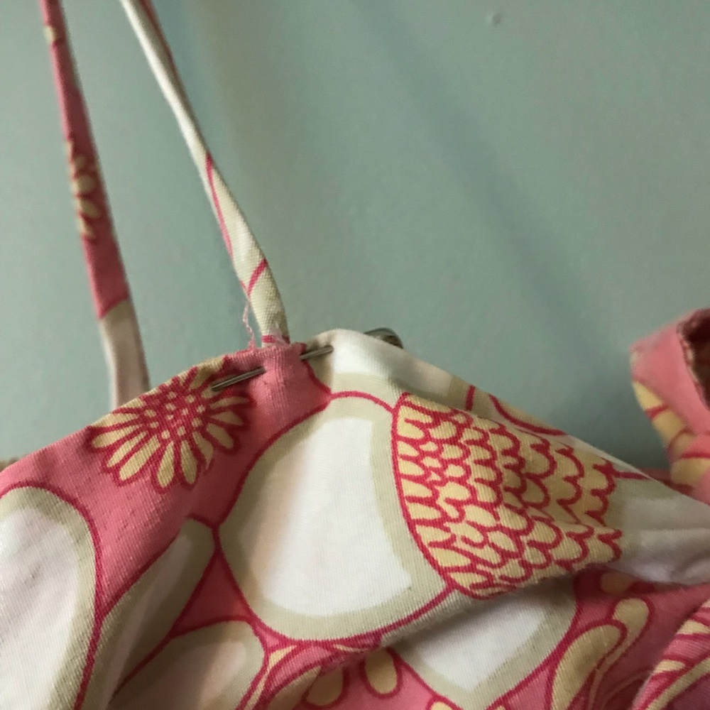 [Vintage] Windsor Floral Sheath Sundress Tie Back - Picture 5 of 8
